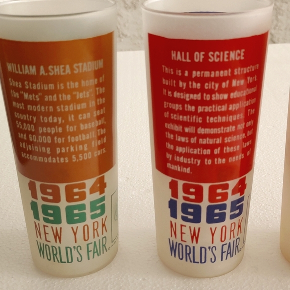 Set of eight New York 1964/65 World's Fair Glasses - Picture 7 of 10